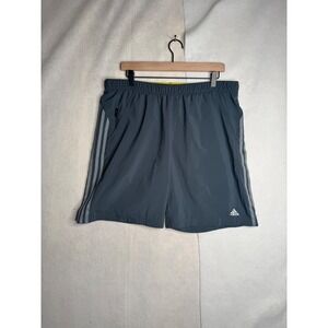 Adidas Climacool Mens Athletic Shorts Grey XL Zipper Pocket RN 88387 CA 40312